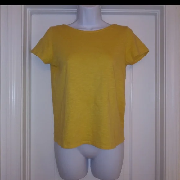 Sezane Yellow Strappy Back T Shirt Top - Picture 3 of 7